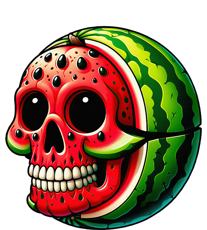 Funny Watermelon Skull Summer Tropical Fruit Lovers T-Shirt