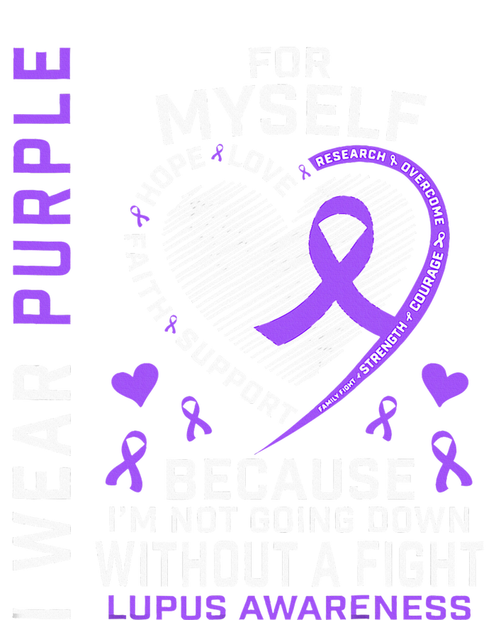 I Wear Purple For Myself Lupus Awareness Warriors Fighters PosiCharge Competitor Tank