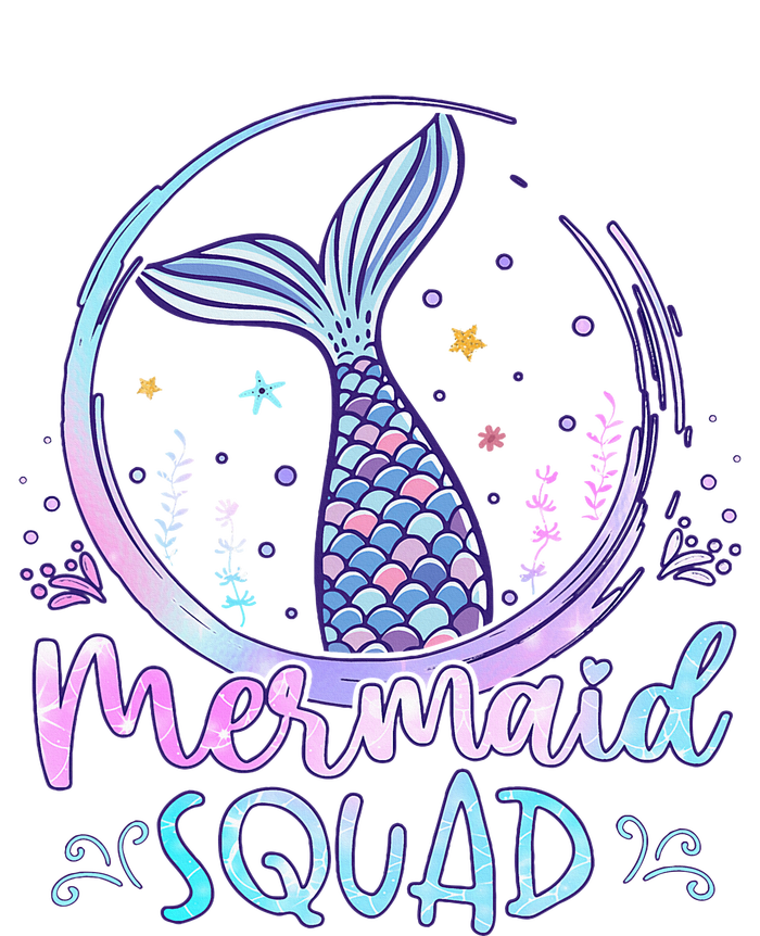 Mermaid Birthday Squad Party Kids Long Sleeve Shirt