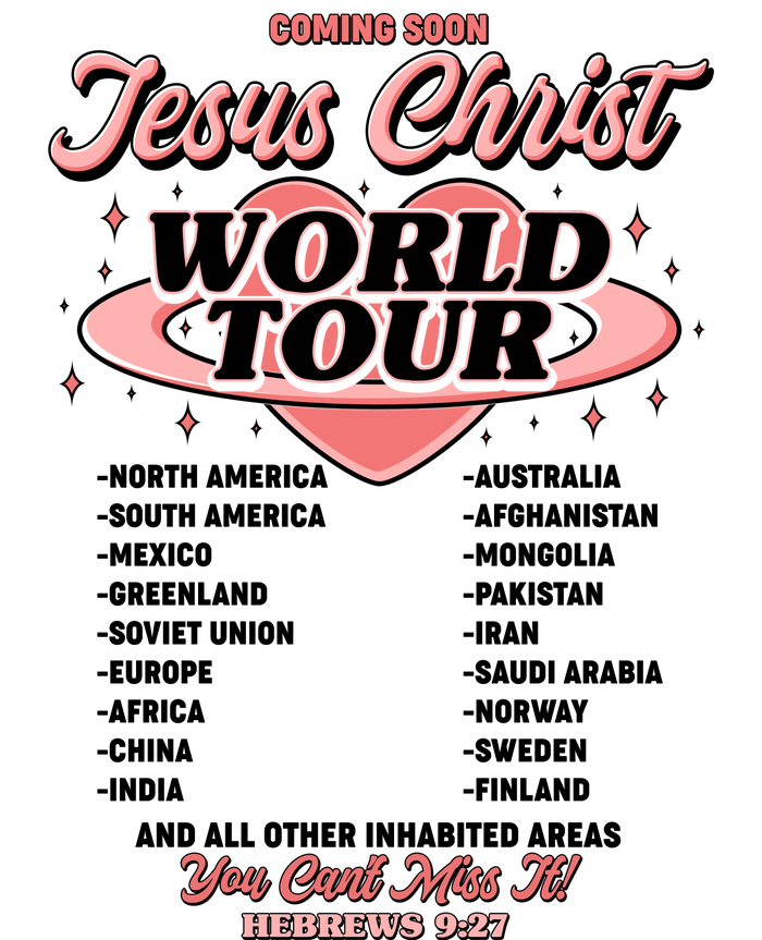 Jesus Christ World Tour Christian Concert Music Toddler Zip Fleece Hoodie