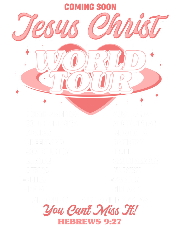 Jesus Christ World Tour Christian Concert Music 7 Panel Mesh Trucker Snapback Hat