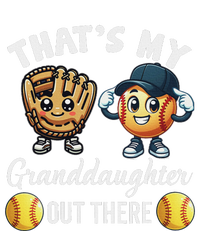 ThatS My Granddaughter Out There Softball Grandpa Grandma Women's Fleece Hoodie