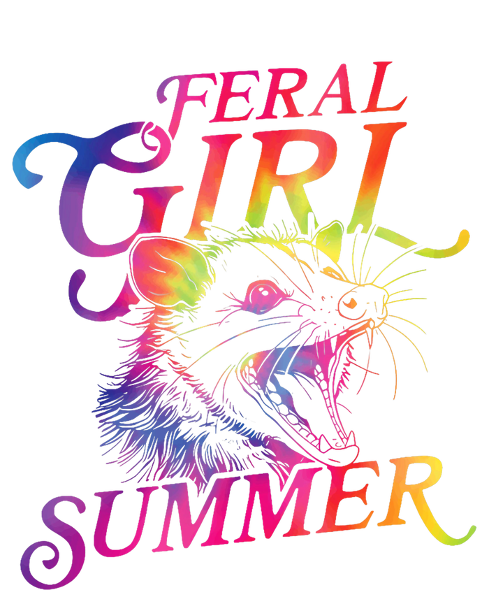 Feral Girl Summer Funny T-Shirt