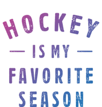 Hockey Is My Favorite Season Cool Saying For Sports Lovers Cute Gift Women's Long Sleeve Flannel Pajama Set 