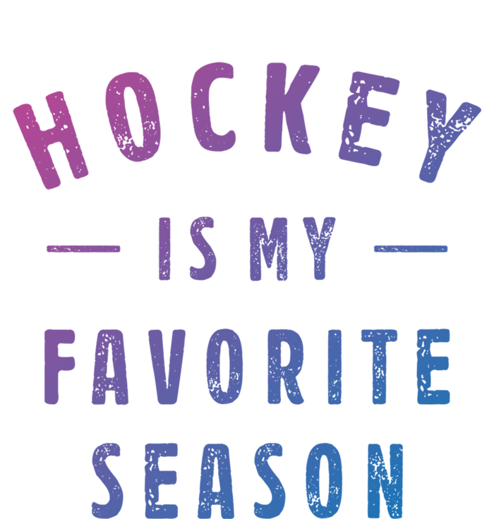 Hockey Is My Favorite Season Cool Saying For Sports Lovers Cute Gift Women's Long Sleeve Flannel Pajama Set 