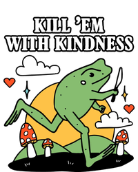 Kill Em With Kindness Retro Funny Frog Snapback Five-Panel Rope Hat