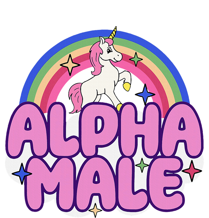 Alpha Male Unicorn Funny Sarcastic Ironic Weird Toddler Fine Jersey T-Shirt