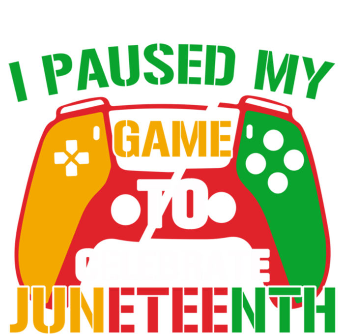 I Paused My Game To Celebrate Junenth Black History Month Gift Women's V-Neck T-Shirt