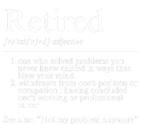 Funny Retired Employee Definition Design Funny Retiring Retiree Funny Retirement 7-Panel Snapback Hat