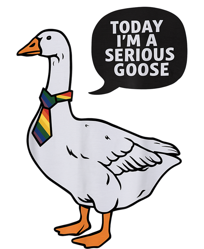 Today IM A Serious Goose Lgbt Cute Funny Serious Goose Mousepad