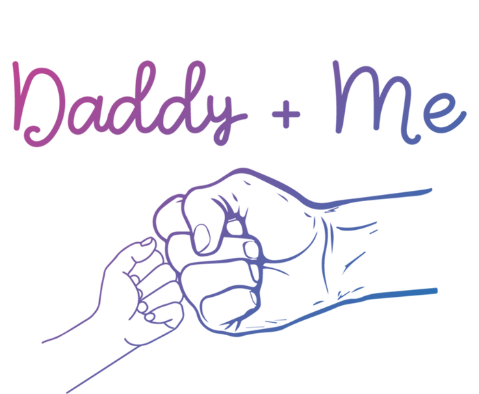 Daddy And Me Best Dad Ever Fist Bump Funny FatherS Day Gift Kids Long Sleeve Shirt