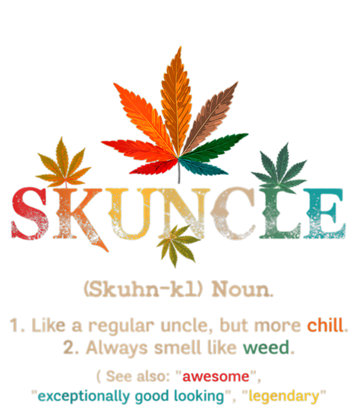 FatherS Day Funny Retro Vintage Uncle Wear Skuncle Skunkle Gift T-Shirt