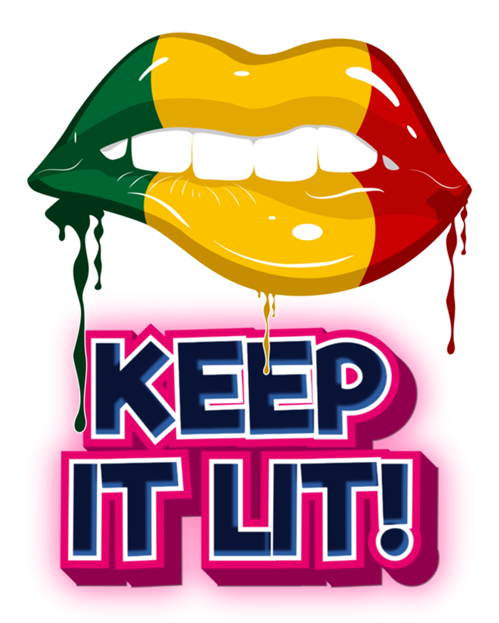 Keep It Lit Melanin Lips Irrefutable And Unapologetic Design Funny Gift T-Shirt