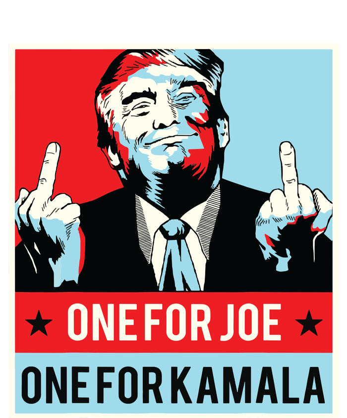 Trump One For Joe One For Kamala Tall Hoodie