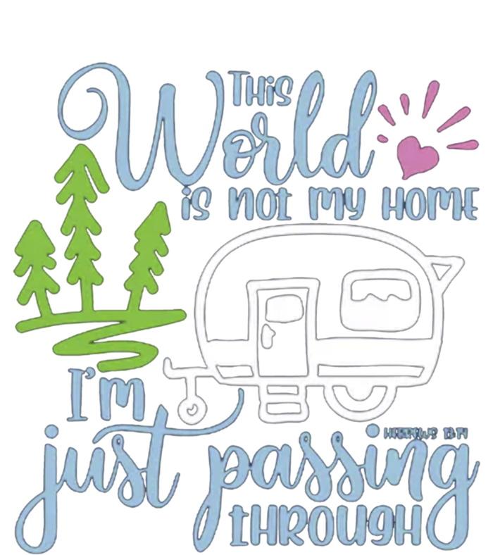 This World Is Not My Home IM Only Passing Camping Camper Gift Button