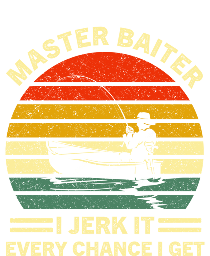 Master Baiter I Jerk It Every Chance I Get Vintage Fisher Cool Gift Sustainable Knit Beanie