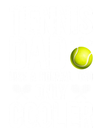 Cool Tennis Dad Of A Tennis Player Dad Tennis Father Gift Stripe Pom Pom Beanie