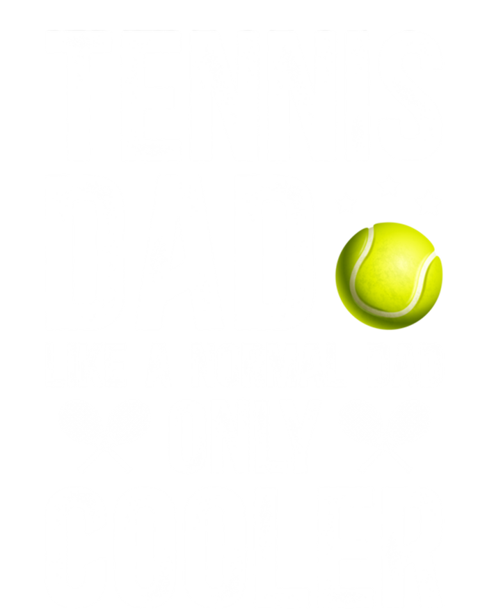 Cool Tennis Dad Of A Tennis Player Dad Tennis Father Gift Stripe Pom Pom Beanie