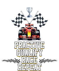 Open Wheel Formula Racing Car Practice Qualify Race Repeat Cooling Performance Crew T-Shirt