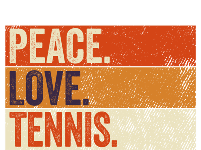 Peace Love Tennis Funny Mother Father Tennis Lover Vintage Gift Tank Top