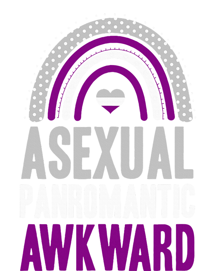 Asexual Panromantic Awkward Asexual Pride Bohemian Rainbow T-Shirt