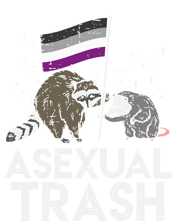 Asexual Trash Raccoon Opossum Asexual Flag Ace Pride Lgbtq Kids Hoodie