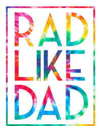 Rad Like Dad Tie Dye Funny Fathers Day Women's Crop Top Tee