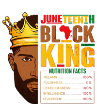 Juneteenth Black King Nutritional Facts Pride African Hoodie