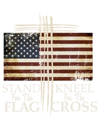 Stand For The Flag Cute Gift Kneel For Cross Love Usa Funny Gift T-Shirt