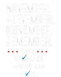 November Roevember Joevember Remember I Am Woman Watch Me Vote Ladies Long Sleeve Shirt