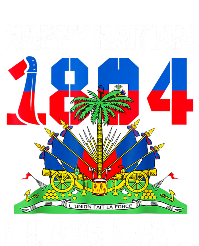 Happy Haitian Flag Day Haiti Flag Pride 1804 Family Flat Bill Trucker Hat