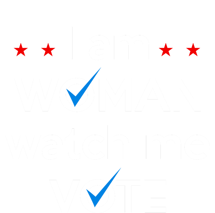 I Am Woman Watch Me Vote Bumper Sticker