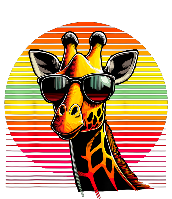 Giraffe Animal Vintage Sunglasses Giraffe Ladies Long Sleeve Shirt