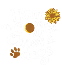 I Run On Coffee Chaos And Dogs Pom Pom 12in Knit Beanie