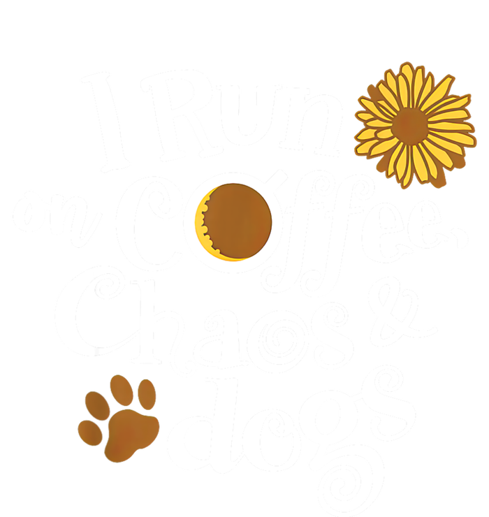 I Run On Coffee Chaos And Dogs Pom Pom 12in Knit Beanie