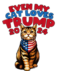 Even My Cat Loves Trump 2024 Women's Tri-Blend 3/4-Sleeve Raglan Shirt