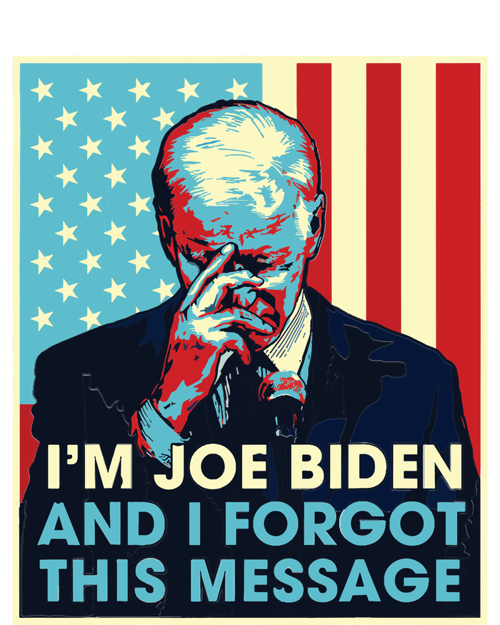 Retro Im Joe Biden And I Forgot This Message Us Flag 12 oz Stainless Steel Tumbler Cup