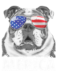 English Bulldog 4th Of July Merica Usa Flag Retro Metallic Star Ornament