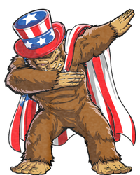 Dabbing Bigfoot 4th Of July Sasquatch American Flag Tall Long Sleeve T-Shirt