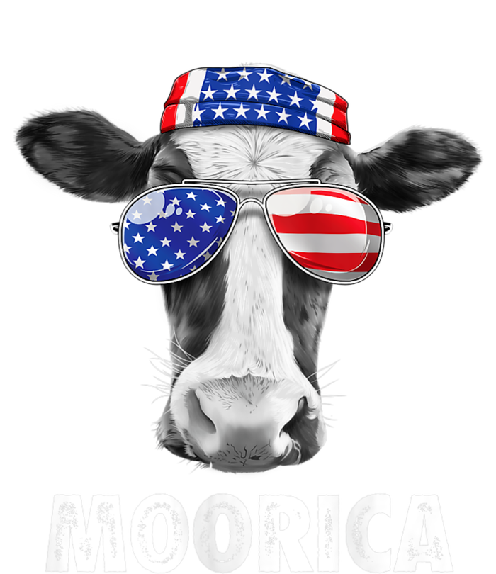 Cow 4th Of July Moorica Merica Usa Flag Tall Sweatshirt