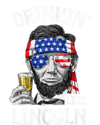 Drinking Like Lincoln 4th Of July Abraham Merica Flag T-Shirt