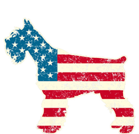 Schnauzer 4th Of July Dog Lover Gifts Usa American Flag Grommeted Golf Towel