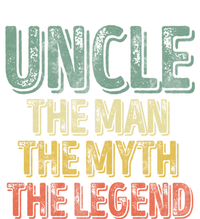 Uncle The The Myth The Legend Gift FatherS Day Gift Striped Beanie with Solid Band