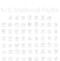 U.S. National Parks Minimalist Icon Outdoor Hiking Adventure T-Shirt