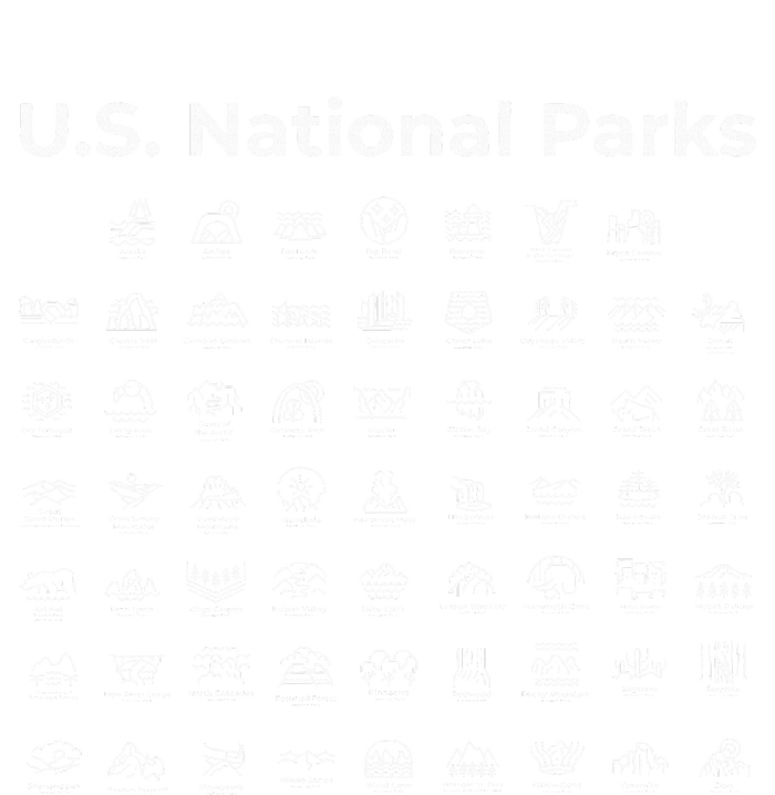 U.S. National Parks Minimalist Icon Outdoor Hiking Adventure T-Shirt