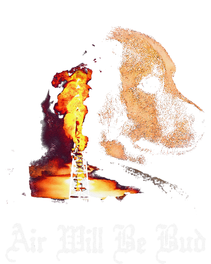 Air Will Be Blud Vintage Dog Air Will Be Blood Grommeted Golf Towel