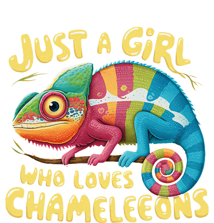 Chameleon Just A Girl Who Loves Chameleons Large Microfiber Waffle Golf Towel