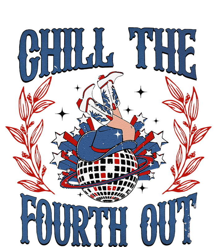 Chill The Fourth Out Vintage Cowgirl 4th Of July Tall Long Sleeve T-Shirt