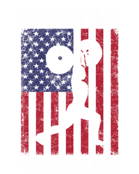 Weightlifting Uncle Usa Flag 4th Of July Gift Kids Tie-Dye T-Shirt