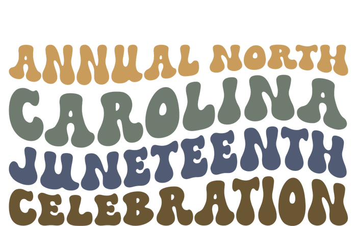 Annual North Carolina Juneteenth Celebration Retro Art T-Shirt